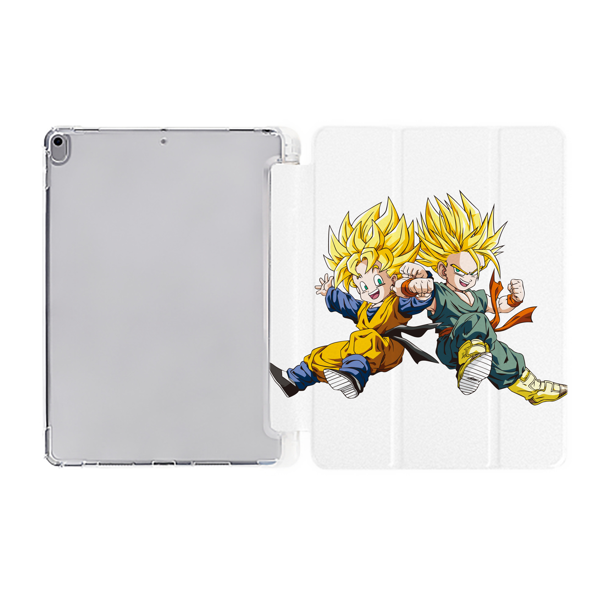 （画像用） ドラゴンボール 孫悟空（そん ごくう）Son Goku カカロット DRAGON BALL Kakarotto IPad ケース ペン収納付き 三つ折りスタンド PUレザー×シリコン 対応機種9.5/10.5/10.9インチ